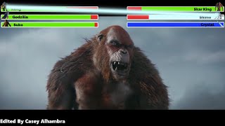 Godzilla x Kong The New Empire 2024 Final Battle with healthbars 22 [upl. by Cristoforo]