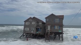 3rd Rodanthe house collapses into ocean in a week [upl. by Names]