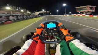 Full Session Onboard at South Garda Karting in the Night  Rotax Euro Trophy  Intrepid kart [upl. by Irrab]