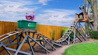 Dad Builds Backyard Roller Coaster [upl. by Sherburn]