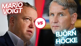 Duell in Thüringen  Höcke vs Voigt [upl. by Icat259]