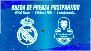 Postgame Press Conference  Real Madrid vs Casademont Zaragoza  Jornada 2 ACB [upl. by Zimmerman]