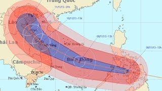 Siêu Bão Haiyan lớn nhất lịch sử loài người tàn phá miền Trung [upl. by Irakab545]