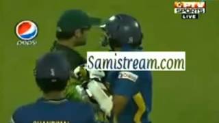 Ahmed Shehzad vs Dilshan Fighting and sledging Cricket fight [upl. by Goldfinch751]