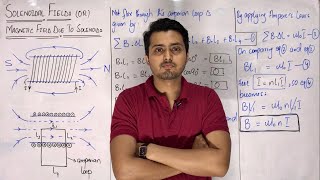 Solenoid  Magnetic field due to a solenoid  Solenoidal field  Electromagnetism  Ampere’s law [upl. by Bellew]