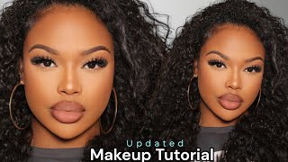 UPDATED SOFT MATTE MAKEUP TUTORIAL  SWEAT PROOF OIL PROOF FLAWLESS MAKEUP [upl. by Ecilahc]