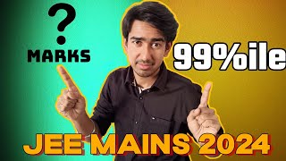 Marks vs Percentile Jee 2024  Exact marks vs Percentile Jan attempt  marksvspercentile jeemains [upl. by Tnahs282]