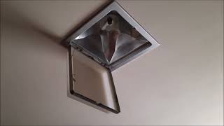 FixIt018  Replacing a Recessed Ceiling Light Fixture with Standard Electrical Box and Ceiling Fan [upl. by Cohn990]