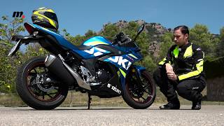 Suzuki GSX 250 R  Prueba  Test  Review en español  motosnet [upl. by Annoj]