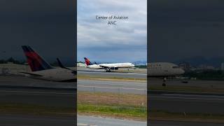 Delta Boeing 757 Landing  Anchorage Airport Plane Spotting [upl. by Roddy]