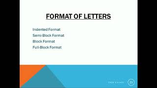 Format of letters Blocka and Semi Block [upl. by Sharl499]