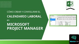 Cómo crear un calendario laboral en Project Manager [upl. by Sackville66]