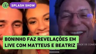 Boninho invade live de Matteus e Beatriz e abre o jogo sobre broncas no BBB 24 Veja vídeo [upl. by Oah]