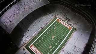 Video flyover of Darrell K Royal  Texas Memorial Stadium  CVShermancom [upl. by Wulf689]