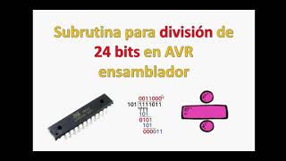 División de 24 bits en ensamblador para microcontroladores AVR [upl. by Farleigh]