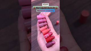 4in1 Mini Lipsticks Combo 💋🍒 Velvet Matte Finish 💖 W aterproof Longlasting ornatebeauty [upl. by Buyers]