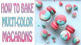 How to Bake MultiColor Macarons Video Tutorial [upl. by Janaya261]