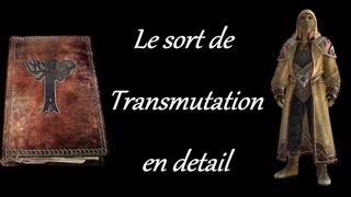 Skyrim  Trouver et utiliser le sort de transmutation pour devenir riche transfomer le fer en or [upl. by Eittam]