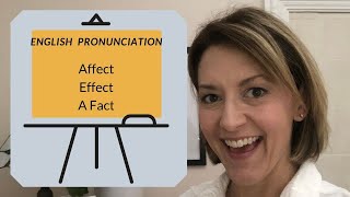 How to Pronounce AFFECT EFFECT A FACT American English Pronunciation Lesson [upl. by Romonda]