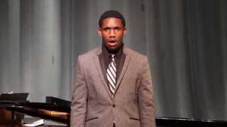 Aaron Overton baritone performing Wade in the Water arr Mark Hayes [upl. by Irrab]