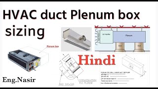 110  design of HVAC duct plenum box for AHU FCU and grills and diffusers [upl. by Fillbert903]