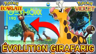 EVOLUTION de GIRAFARIG en FARIGIRAF  Pokémon Violet et Ecarlate [upl. by Aviv]