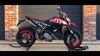 Ducati Hypermotard 950 RVE Exhaust Sound  Arrow Full System [upl. by Klos540]