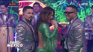 Mariana Seoane derrochó sensualidad junto a la Sonora Dinamita  Fiesta Azteca [upl. by Nitsug]