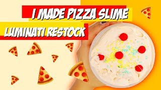 LUMINATI SLIME 1111 RESTOCK VIDEO I MADE PIZZA SLIME 🍕 [upl. by Suirtimid830]