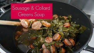 Sausage amp Collard Greens Soup  Margot Brown [upl. by Nylde]