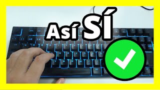 ✅APRENDE cómo COLOCAR los DEDOS correctamente en el TECLADO para escribir MÁS RÁPIDO 🚀MECANOGRAFÍA [upl. by Eidde]