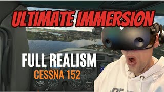 ULTIMATE VR IMMERSION  Realistic Cessna 152 Full Flight  MSFS2020 [upl. by Kraft]