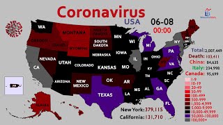 How the US Reached 2 Million Coronavirus COVID19 Cases [upl. by Venn]