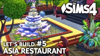 Asia Restaurant bauen 5  Die Sims 4 Lets Build Gaumenfreuden GameplayPack [upl. by Lerrud305]