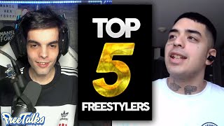 EL TOP 5 FREESTYLERS DE KODIGO [upl. by Gurias]