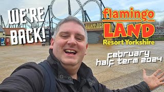 Flamingo Land Resort VLOG February 2024  Half Term Holidays [upl. by Hospers]