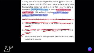 SAT Math Prep Inference from sample statistics and margin of error [upl. by Donna689]