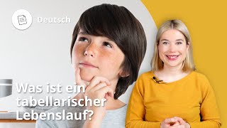 Tabellarischer Lebenslauf – Deutsch  Duden Learnattack [upl. by Honig]