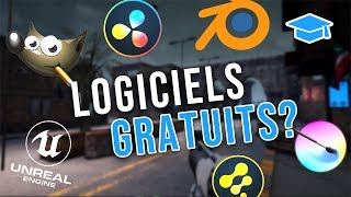 Les logiciels GRATUITS 💙 Commencer la 3D  le dessin le montage le jeux vidéo etc [upl. by Thorlay]