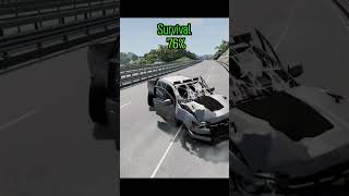 Cars VS Giant Speedbump  2 I BeamNGdrive [upl. by Eelak156]