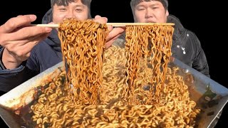 짜파구리 끓여먹기 짜파게티amp너구리  Chapagetti ramenampNeoguri ramen  요리amp먹방 Mukbang  Eating show [upl. by Aztirak]