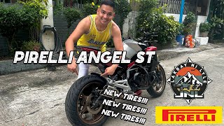 New Tires NK400  Pirelli Angel ST  18055 Rear Tire [upl. by Ottie]