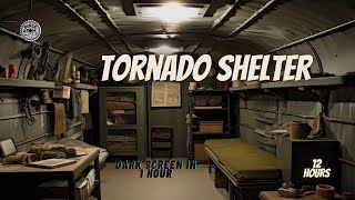 Ultimate Tornado Sounds for Sleep ⨀ Inside a Storm Shelter as a Tornado Passes Overhead [upl. by Cirdla]