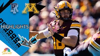 Minnesota vs Rhode Island  COLLEGE FOOTBALL HIGHLIGHTS  972024  Big Ten on NBC Sports [upl. by Streeter]