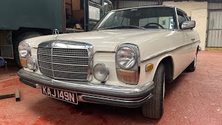 Mercedes W114 280C M110 First Start and Drive [upl. by Thury156]