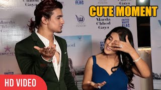 Vishal Pandey and Sameeksha Sud CUTE Moment at MARDA CHHOD GAYA Song Launch [upl. by Bayly]