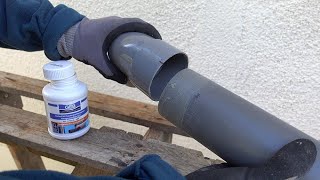 Comment coller des tubes PVC devacuation WC en 1 minute [upl. by Suciram992]