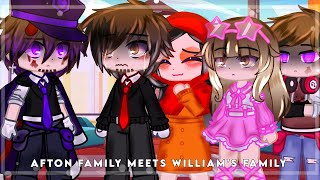 Afton family meets Williams family  Afton Family  Gacha Club [upl. by Dygert436]