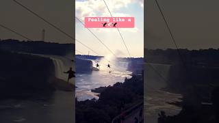 Soaring Above Niagara Falls 🇨🇦 MistRider Zipline [upl. by Sevein]