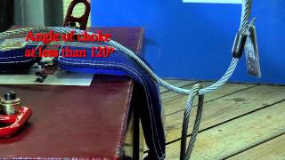 Crosby Rigging Tips  The Choker Hitch Wire Rope Slings  Universal [upl. by Htidirrem996]